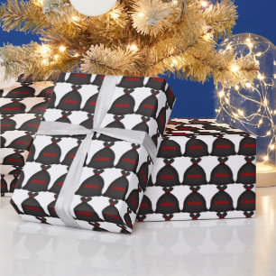 Van de de steenkoolzak van Kerstmis het patroon Cadeaupapier
