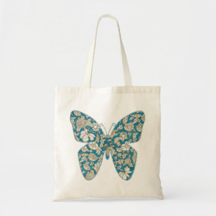 Van de de stoffenvlinder van Applique het Tote Bag
