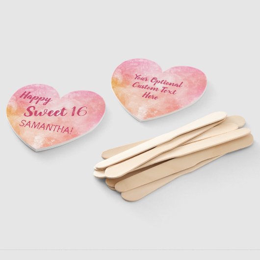 Van de de tekstWaterverf van de douane de Handwaaier (Niet-gemonteerd)