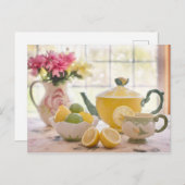 Van de de tijdThee van de thee de ruimtebriefkaart Briefkaart (Voorkant / Achterkant)