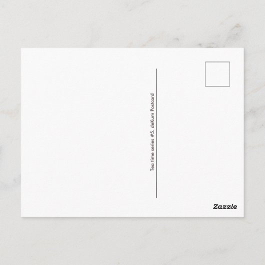 Van de de tijdThee van de thee de ruimtebriefkaart Briefkaart (Achterkant)