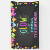 Van de de verjaardagsbanner van de gloed van het spandoek (Verticaal)