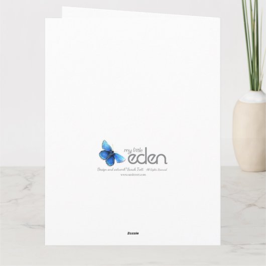 Van de de verjaardagsbroer van de parel dertigste kaart (Achterkant)