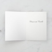 Van de de vredesduif van William Morris-style Feestdagen Kaart (Binnen)