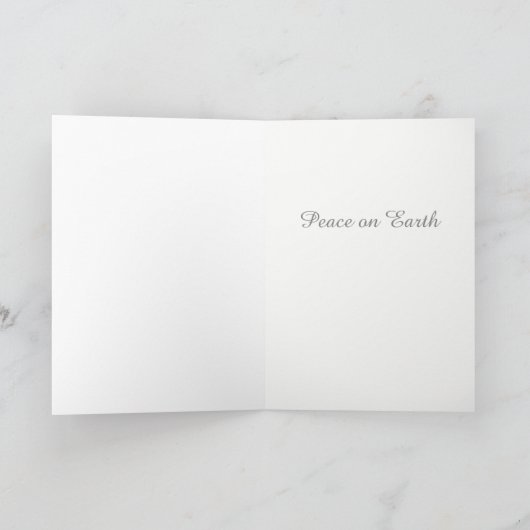 Van de de vredesduif van William Morris-style Feestdagen Kaart (Binnen)