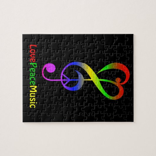 Van de de vredesmuziek van de liefde de legpuzzel (Horizontaal)