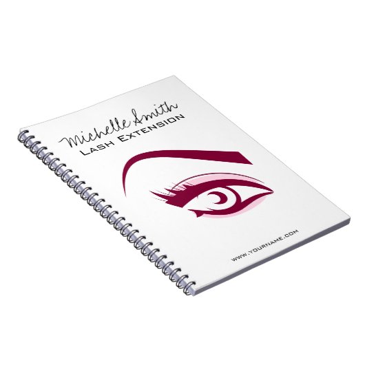 Van de de wimpersZweep van het paarse Oog lang de Notitieboek (Rechterzijde)