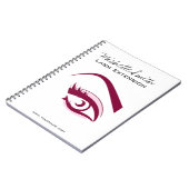 Van de de wimpersZweep van het paarse Oog lang de Notitieboek (Linkerzijde)