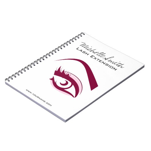 Van de de wimpersZweep van het paarse Oog lang de Notitieboek (Linkerzijde)