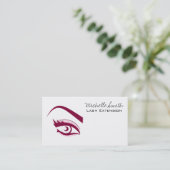 Van de de wimpersZweep van het paarse Oog lang de Visitekaartje (Staand voorkant)