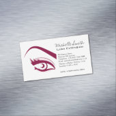 Van de de wimpersZweep van het paarse Oog lang de Visitekaartje Magneet (Voorbeeld)