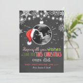 Van de de zwangerschapsultrasone klank van feestdagenkaart (Staand voorkant)