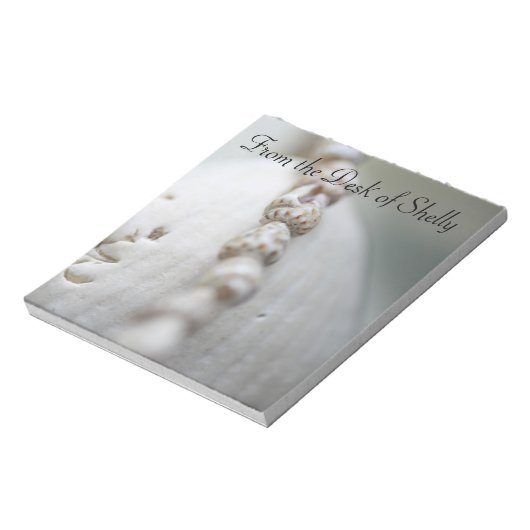 Van de Desk of Sea Shells Notitieblok (Linkerzijde)