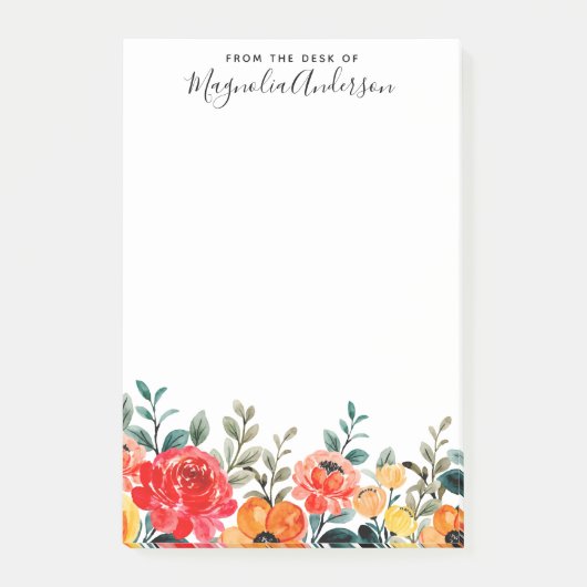 Van de Desk van de Moderne Naam van het Manuscript Post-it® Notes (Voorkant)