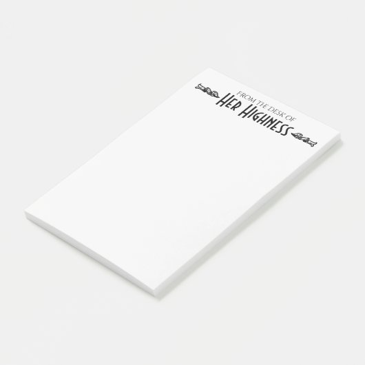 Van de Desk van Haar Hoogheid Post-it® Notes (Schuin)