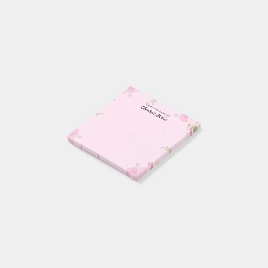 Van de Desk van Persoonlijke Naam Post-it® Notes (Schuin)