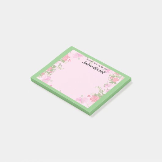 Van de Desk van Persoonlijke Naam Post-it® Notes (Schuin)