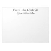 VAN DE DESKUNDIGE VAN NOTITIEBLOK (Voorkant)