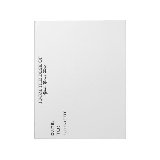 VAN DE DESKUNDIGE VAN NOTITIEBLOK (Linkerzijde)