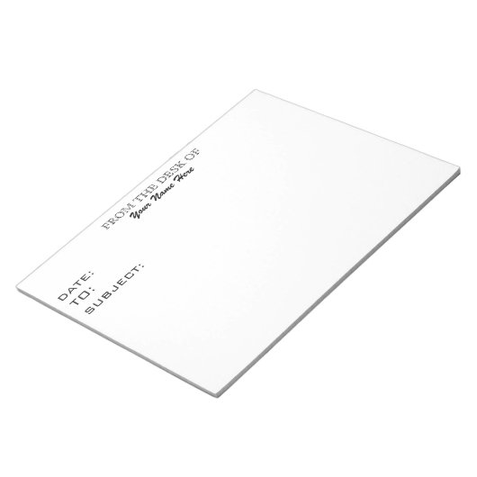 VAN DE DESKUNDIGE VAN NOTITIEBLOK (Schuin)