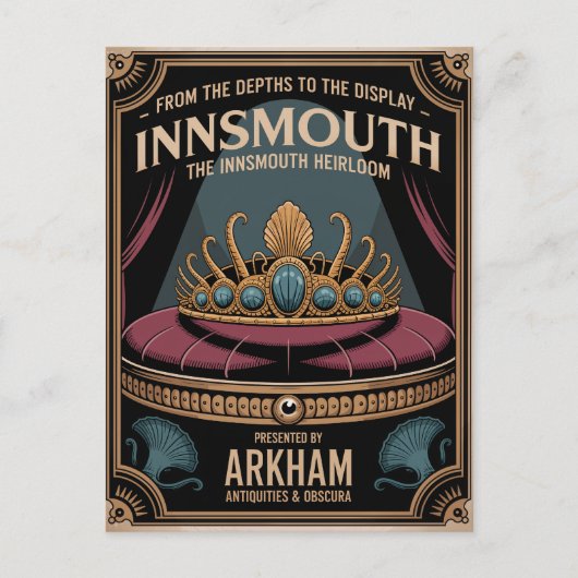 Van de diepten naar het scherm - De Innsmouth Hei Feestdagenkaart (Voorkant)