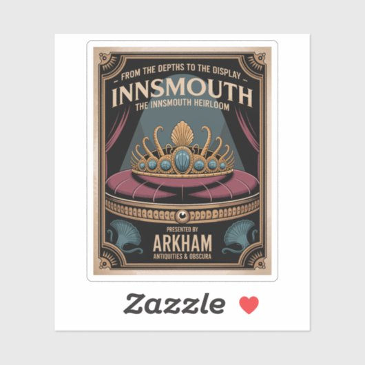 Van de diepten naar het scherm - De Innsmouth Hei Sticker (Vel)
