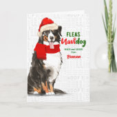 van de Dog Bernese Mountain Dog Kerstmis Feestdagen Kaart (Voorkant)