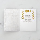 Van de Dog-Moederdag in bruin en goud Kaart (Binnen)