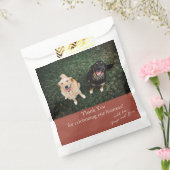 Van de Dog Terracotta Modern dank je huwelijk Bedankzakje (Gezegeld)