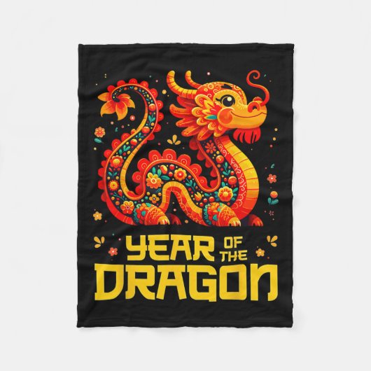 van de draak 2024 fleece deken (Voorkant)