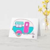 VAN DE ENE GELUKKIGE CAMPER NAAR DE ANDERE VERJAAR KAART (Gele Bloem)