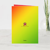 Van de ene Trini naar de andere tropische kerst Feestdagen Kaart (Achterkant)