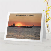 Van de ene vriend naar de andere veilig reizen kaart (Gele Bloem)