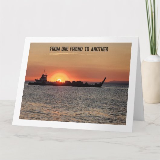 Van de ene vriend naar de andere veilig reizen kaart (Voorkant)