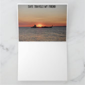 Van de ene vriend naar de andere veilig reizen kaart (Binnen)