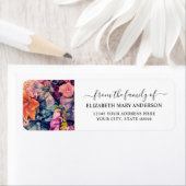 Van de familie begrafenis Memorial Moody Floral Etiket (Insitu)