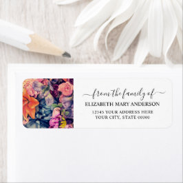 Van de familie begrafenis Memorial Moody Floral Etiket