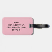 Van de familie cupcakes cakes van de Verjaardag Bagagelabel (Achterkant horizontaal)