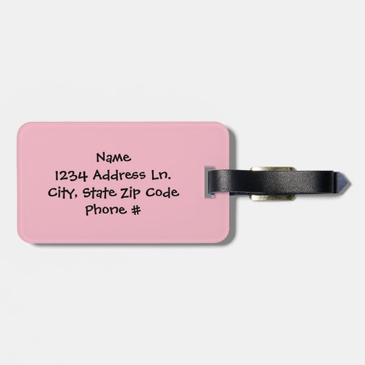 Van de familie cupcakes cakes van de Verjaardag Bagagelabel (Achterkant horizontaal)