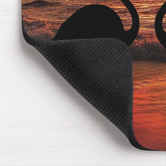 Van de Flamingo Sunset uitzicht romantische Tripty Muismat (Hoek)