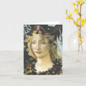 Van de flora (detail van Primavera) het Fijne Art. Kaart (Gele Bloem)