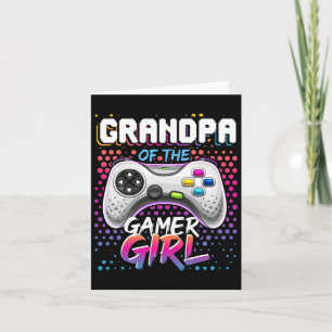 Van de Gamer Meisje Matching Videogame Verjaardags Kaart