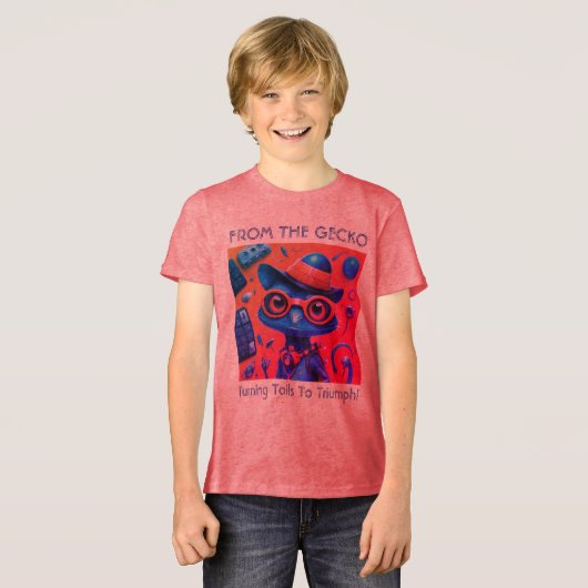 Van de gekko Tri-Blend shirt (Voorkant volledig)