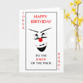 Van de "gelukkige Verjaardag" de jokerwenskaart Kaart (Gele Bloem)