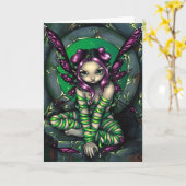 Van de "gevangen Fee" het Wenskaart Kaart (Gele Bloem)