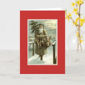 Van de GOD van Kerstman juli- Kerstkaart Kaart (Gele Bloem)