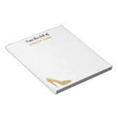 Van de "Gold Sequin High Hiel Fashionista" Notitieblok (Schuin)