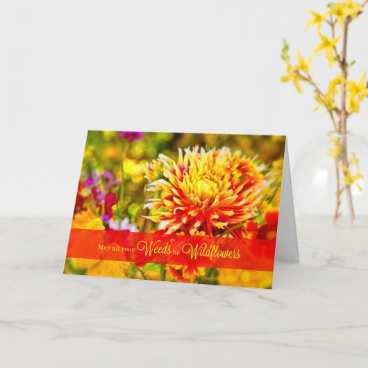 Van de groep Wildbloemen van afgelopen dag Kaart (Gele Bloem)