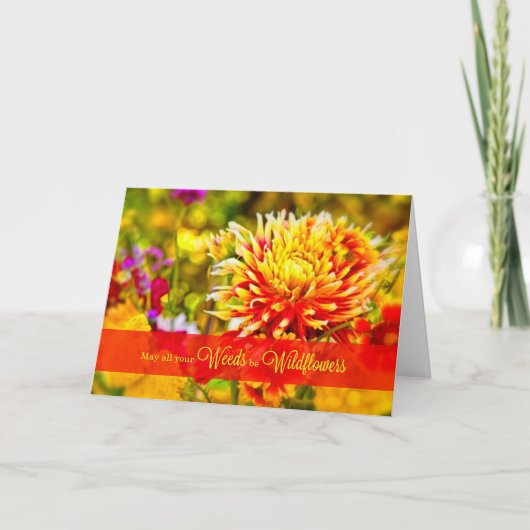 Van de groep Wildbloemen van afgelopen dag Kaart (Voorkant)