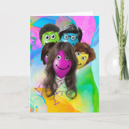 Van de Groepen Birthday-ballonnen Kaart